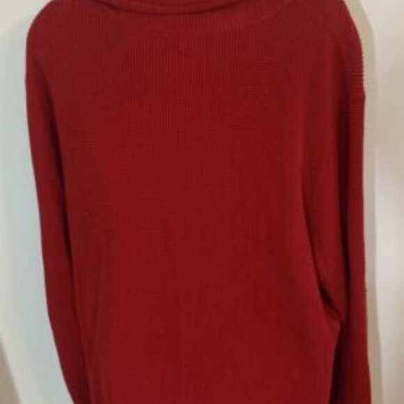 Ralph Lauren Plus Sz Cowl Neck Sweater Red 3X - Picture 6 of 10